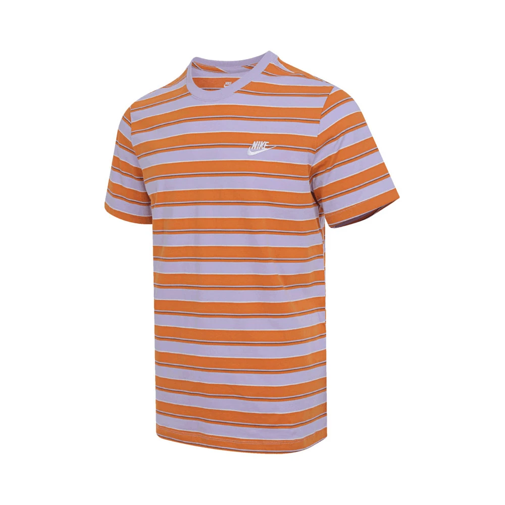 NIKE耐克双旦男子TEE CLUB STRIPE SP25针织无领短T恤HJ0551-515