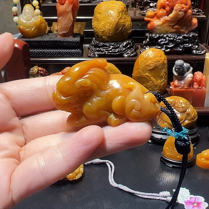 寿山石寿山石手把件