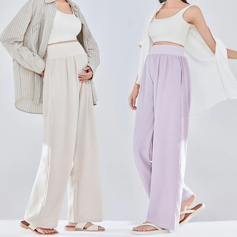 孕妇裤休闲裤宽松外穿春夏夏季薄款垂感显瘦百搭孕妇裤山本阔腿裤