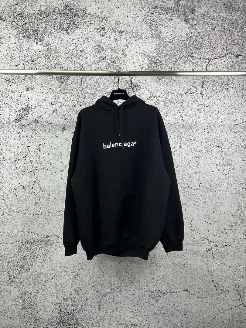 未使用 Balenciaga/巴黎世家 字母符号帽衫/XL码/RN0121