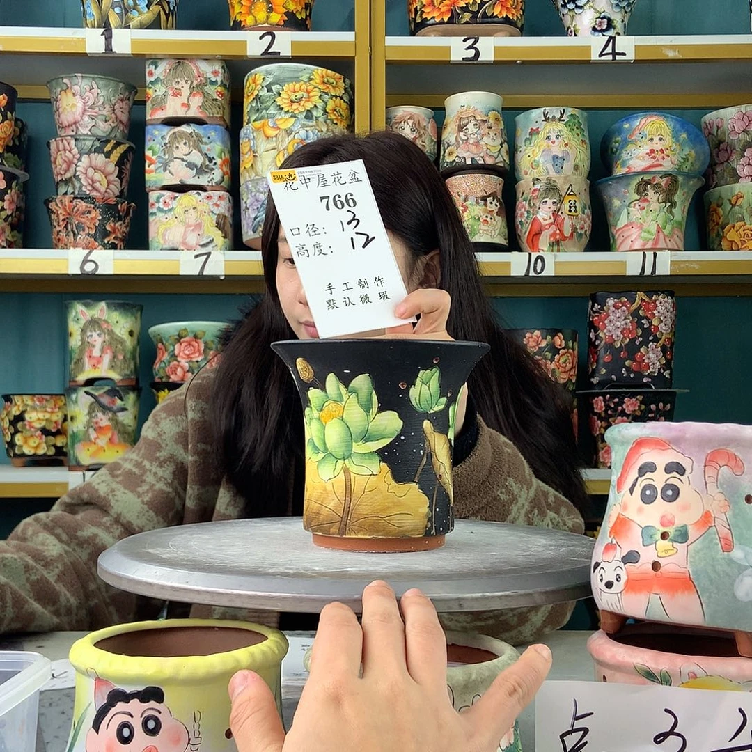 陶景德镇手工花盆766