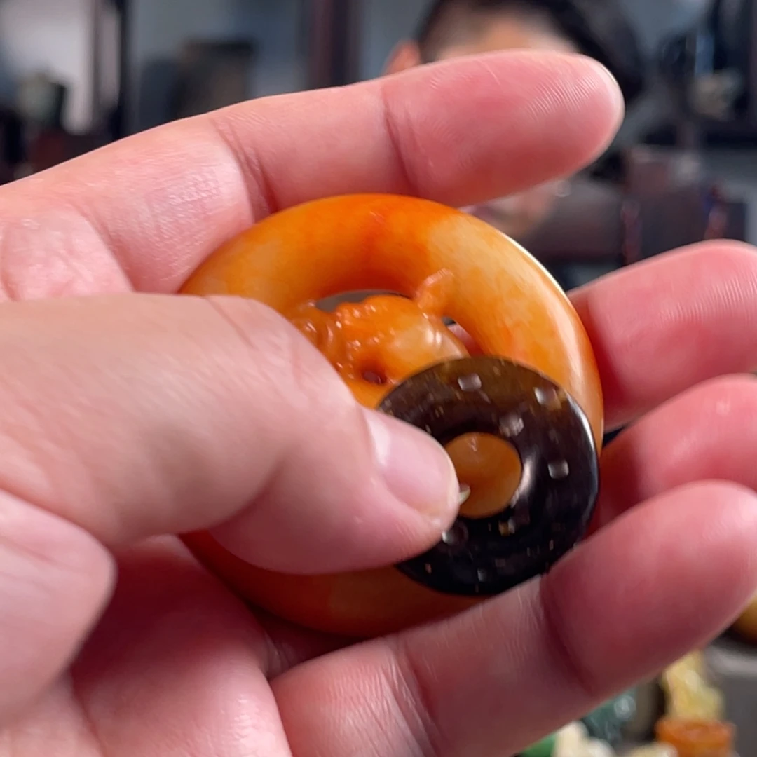 福***来和田玉未镶嵌挂件