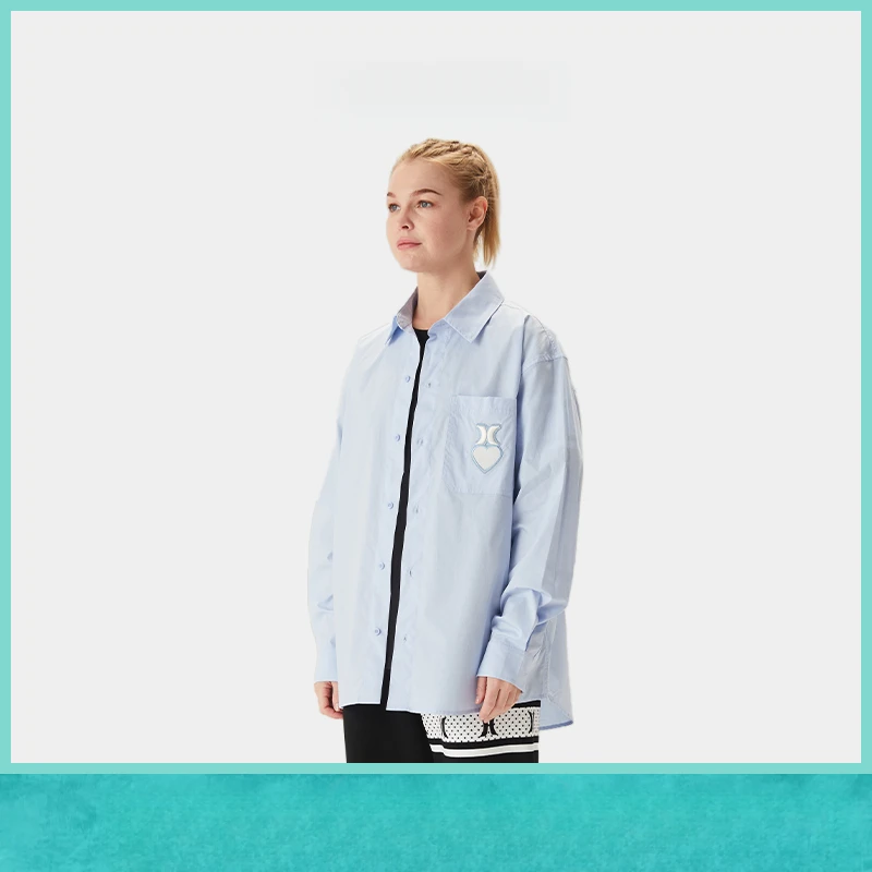 美国高街休闲时尚长袖宽松【一心一意】定制时尚男女同款衬衫L017