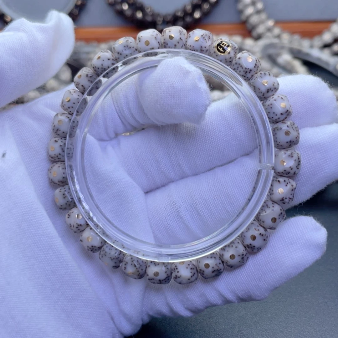 【闪购商品】星月菩提手串单金标满钉糯冰留白无相