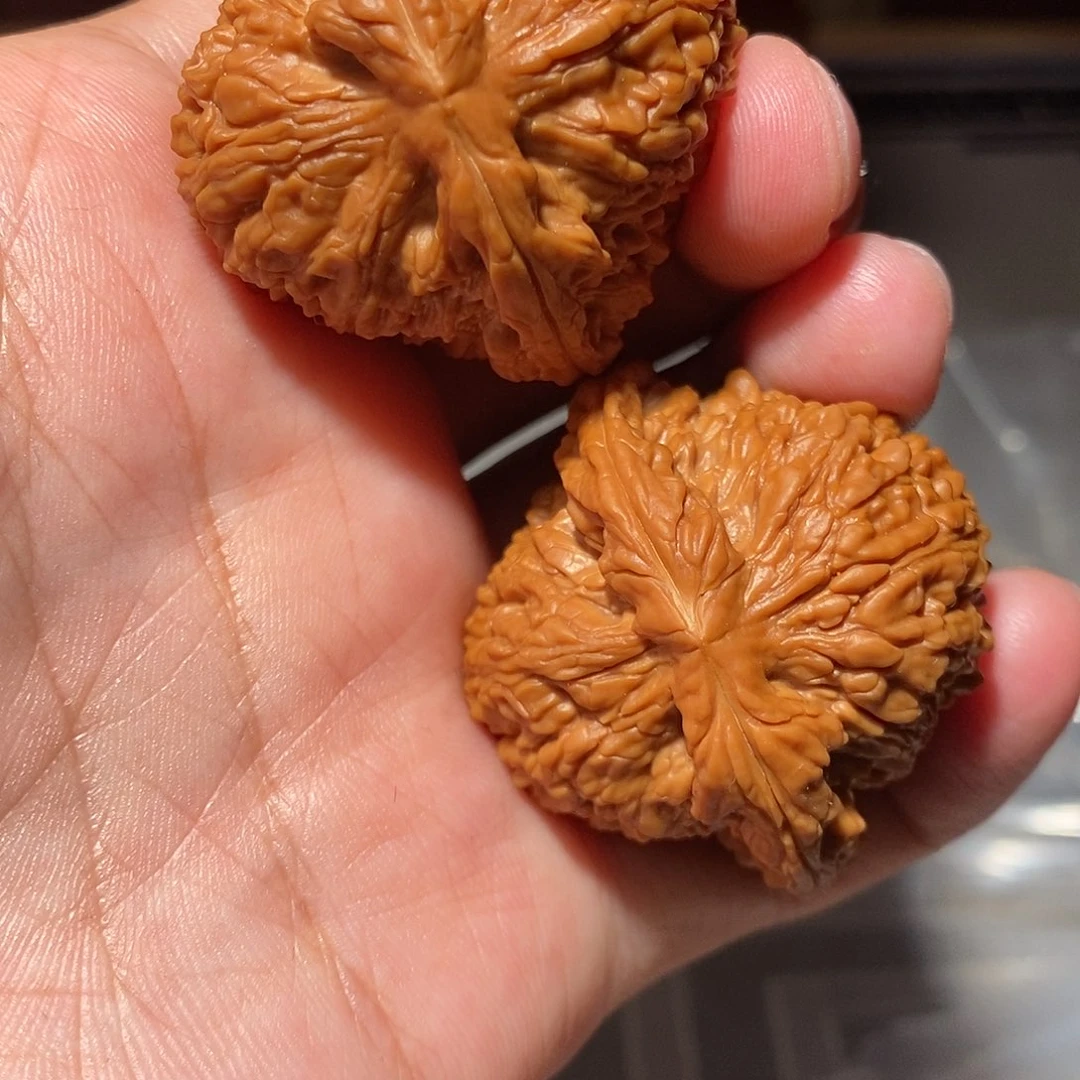 文玩核桃把件001南将石41+尺全品