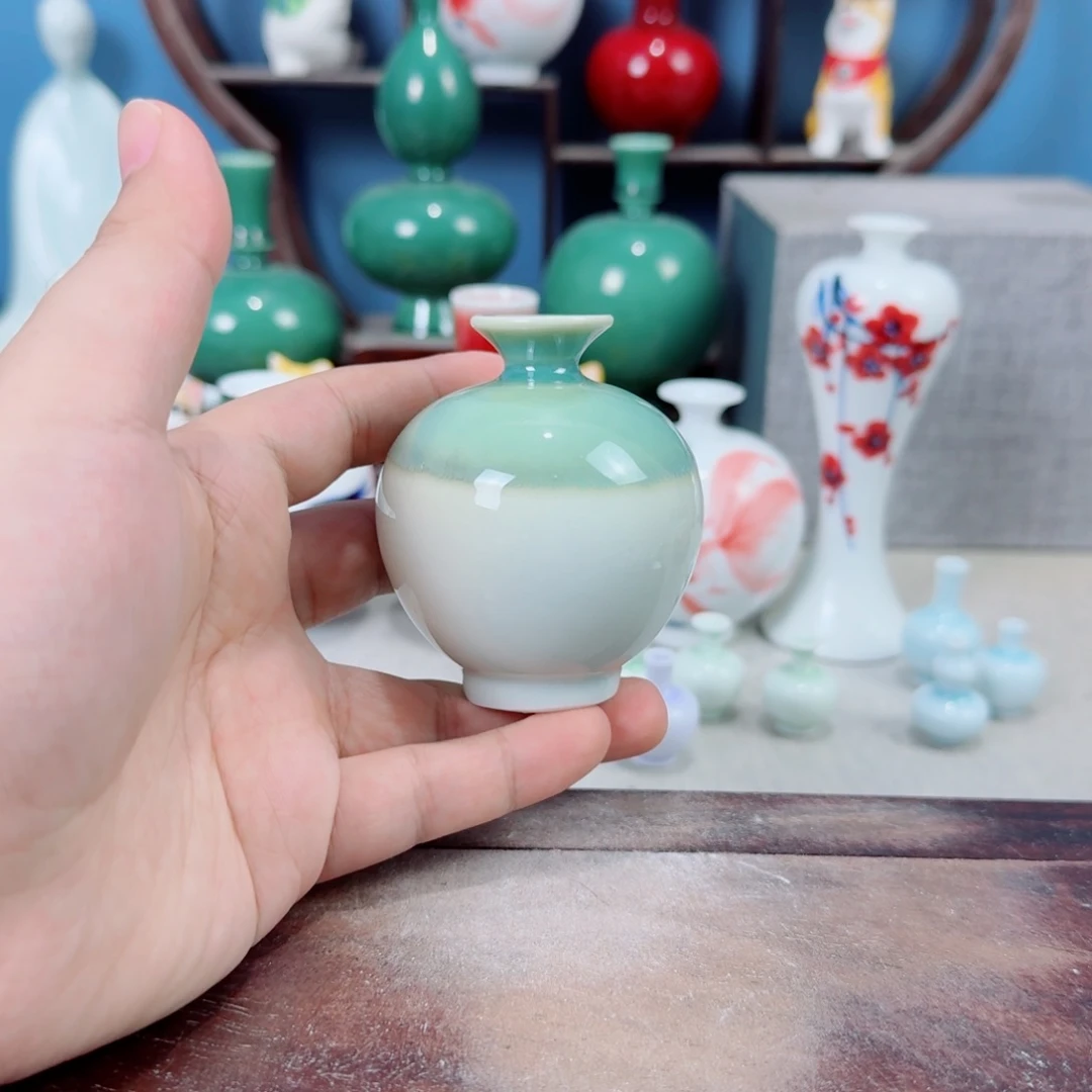 陶瓷手工小花器摆件