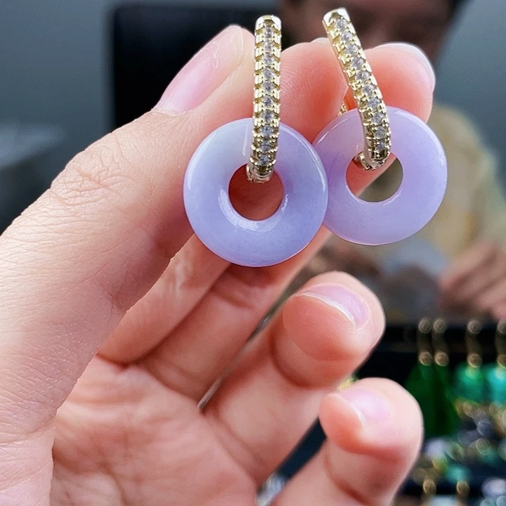 翡翠耳饰未镶嵌饰品