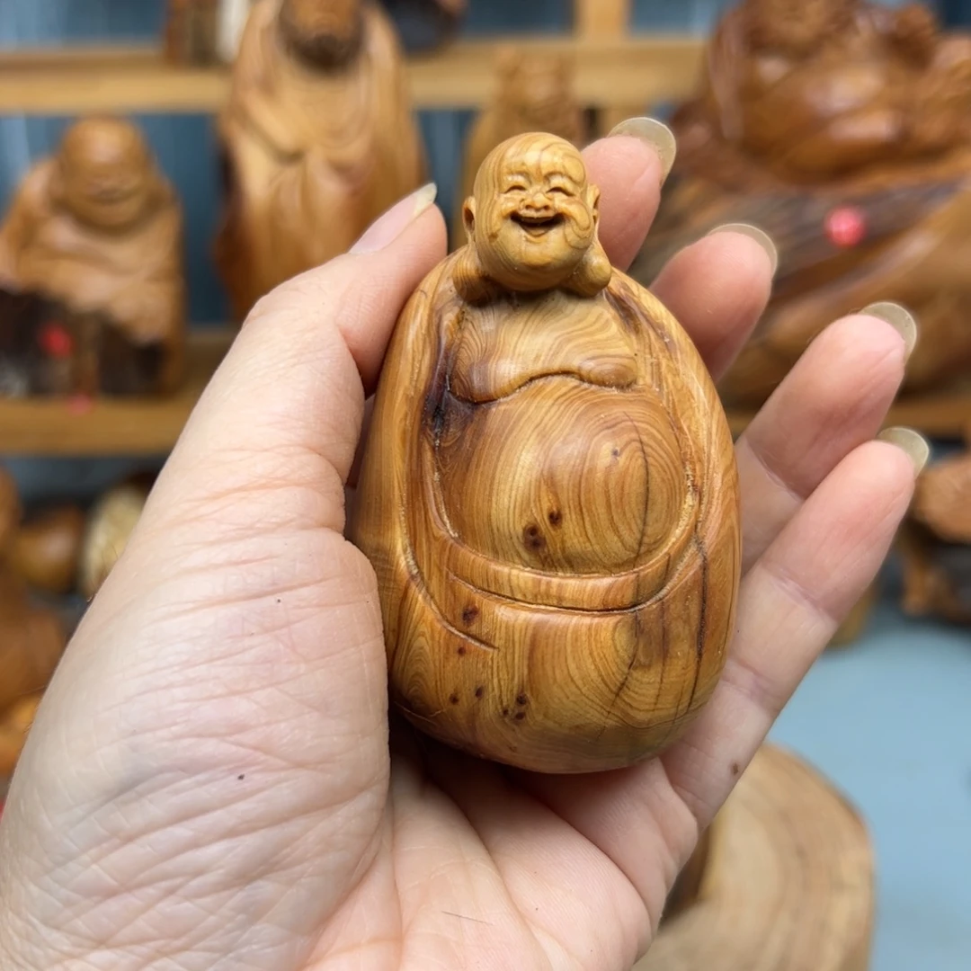 皇***静柏木崖柏木摆件手把件