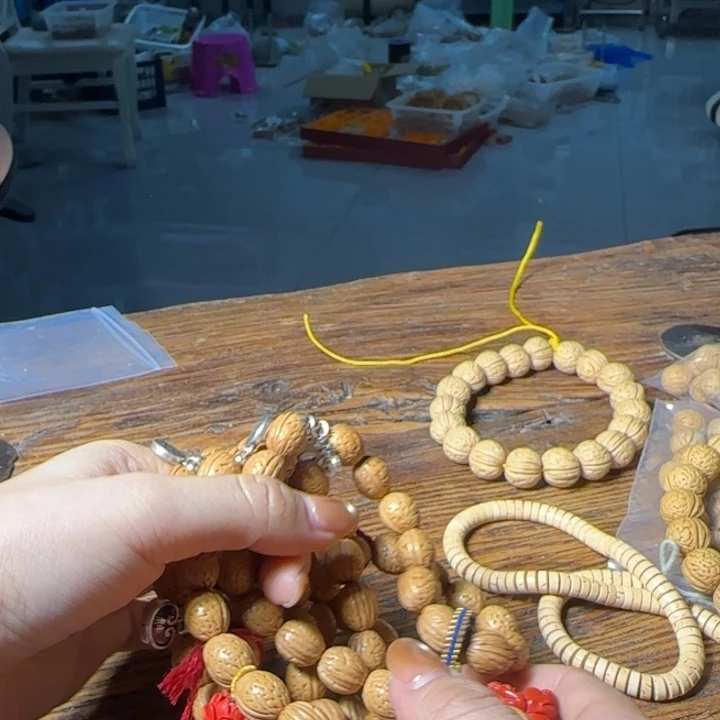 *****吊坠桃核盘锦钱袋子脖挂