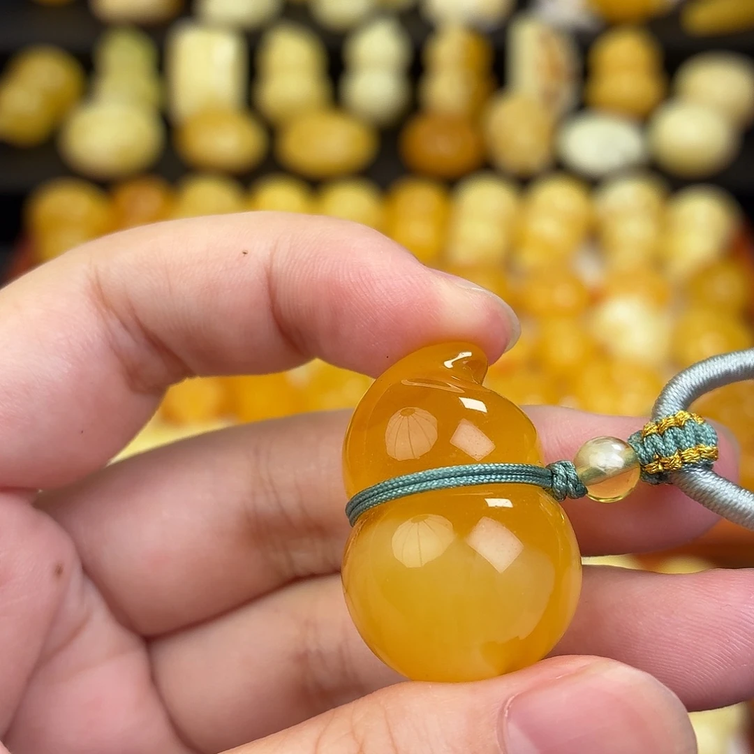 珍***天蜜蜡未镶嵌毛衣链蜜蜡