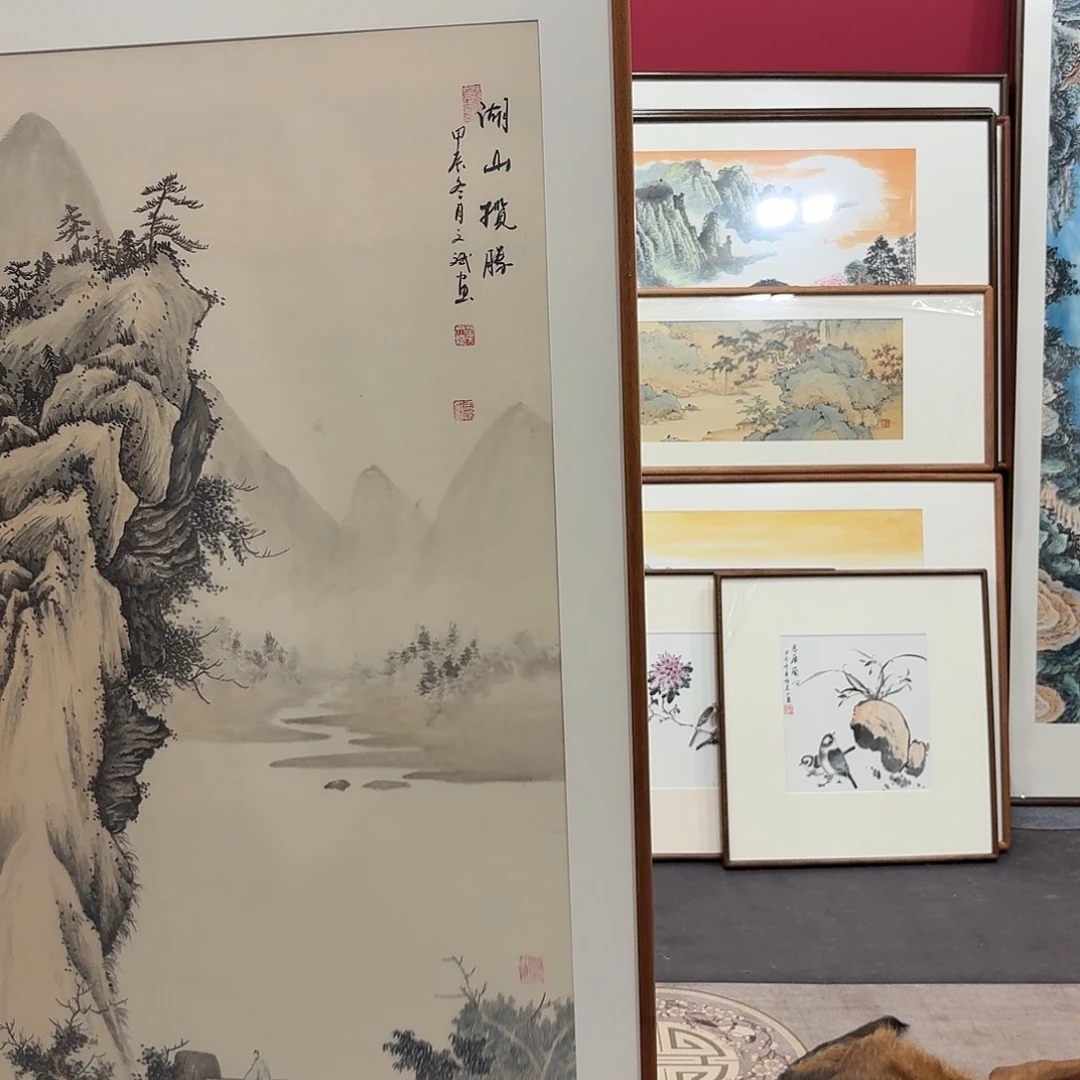 g***s国画带框绘画160/80尺寸