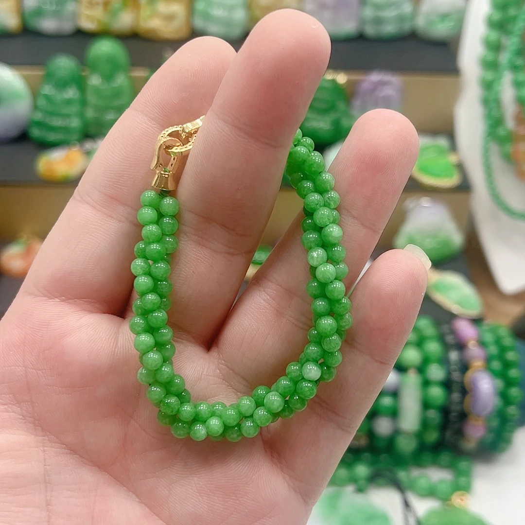 吊坠(赠链)银S925镶嵌翡翠