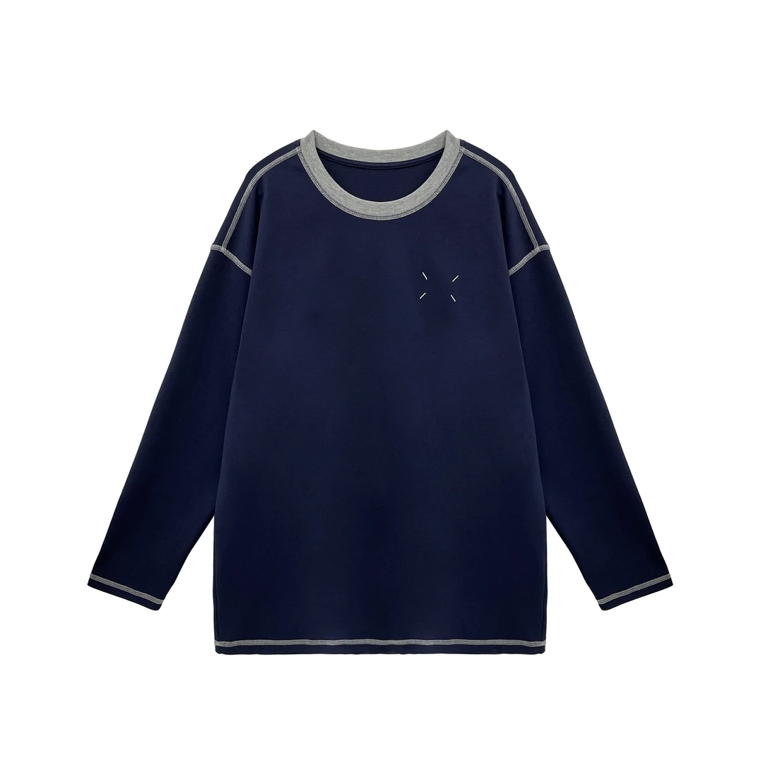 秋季百搭休闲时尚设计感新款长袖T恤113951