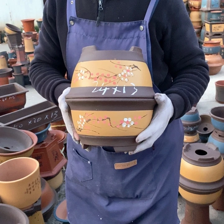 紫砂花盆紫砂花盆