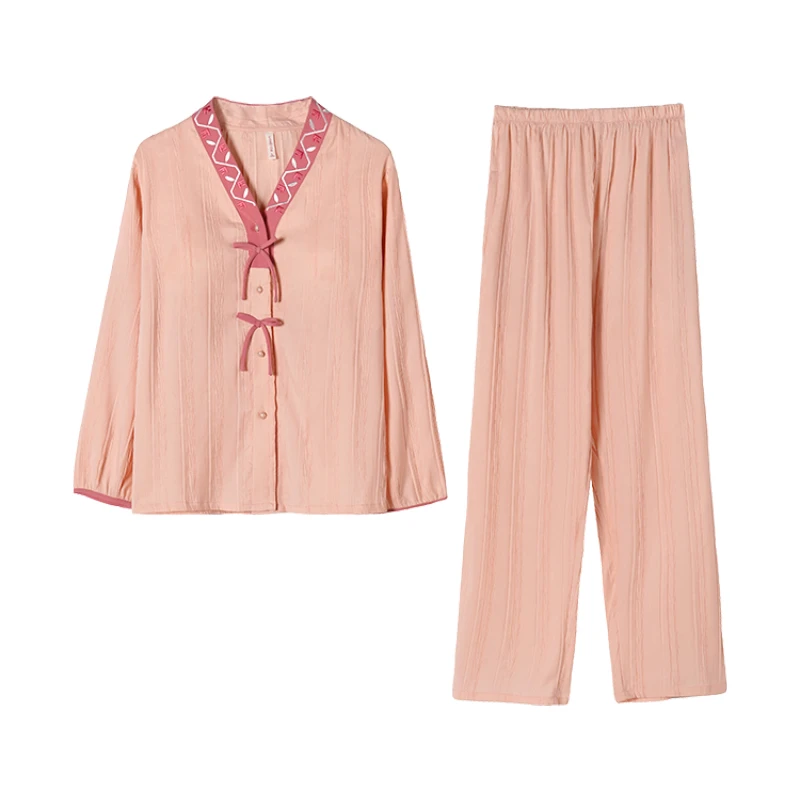 【蝴蝶结】春季轻奢睡衣女新款甜美公主风休闲可外穿薄款家居服