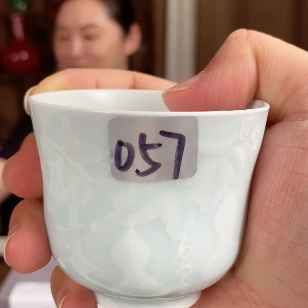 057号福利雕刻天蓝葫芦杯想*称