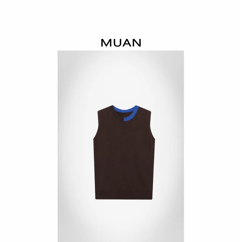 木岸MUAN：《肯尼迪背心》“肯尼迪系列”定制撞色马甲上衣CQ-ST-25310