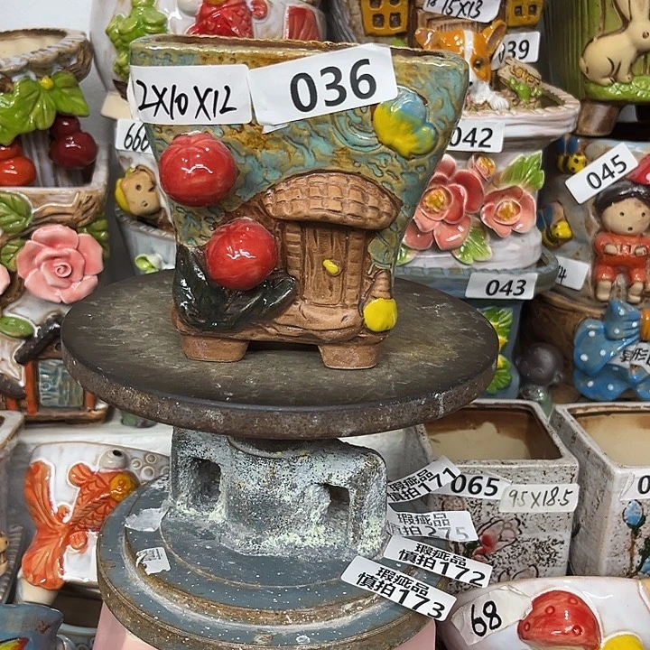 粗陶材质多肉花盆