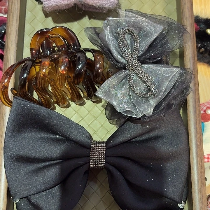 布艺非金属发夹 南瓜夹 弹簧夹