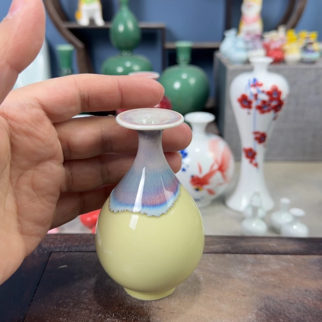 陶瓷手工小花器摆件