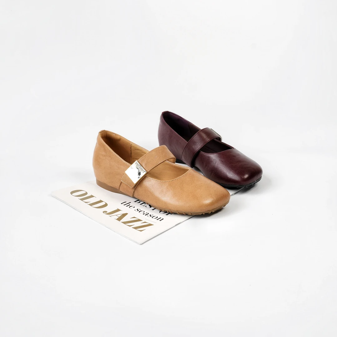 【Dhh】内增高3cm•羊皮•方头法式新款浅口单鞋女百搭通勤配裙玛丽珍