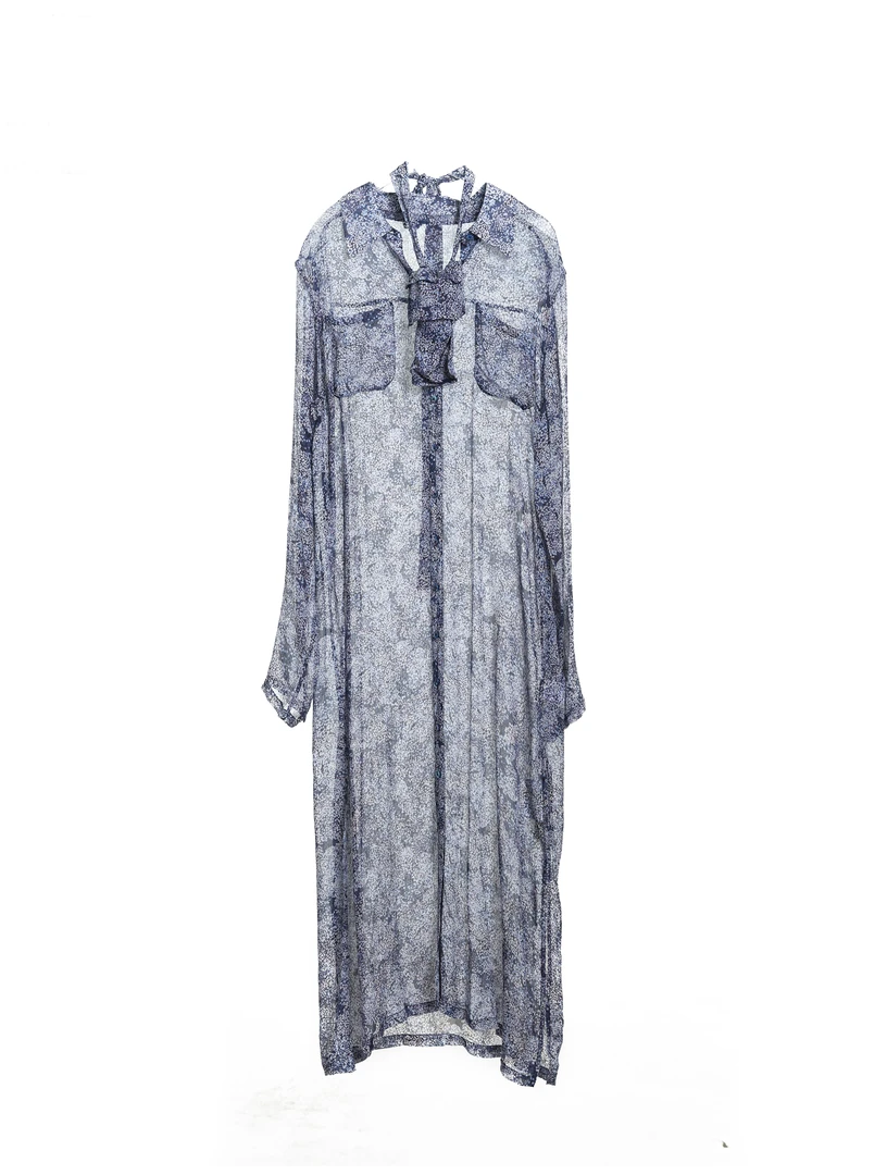 生活主张 Advocatelife时尚气质百搭长款春夏碎花连衣裙JQ152150