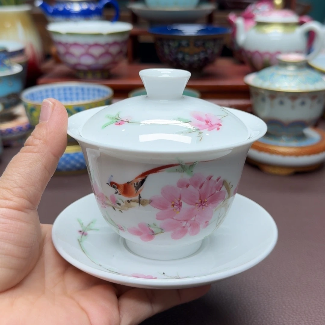 瓷片景德镇仿古手工制作精品展示