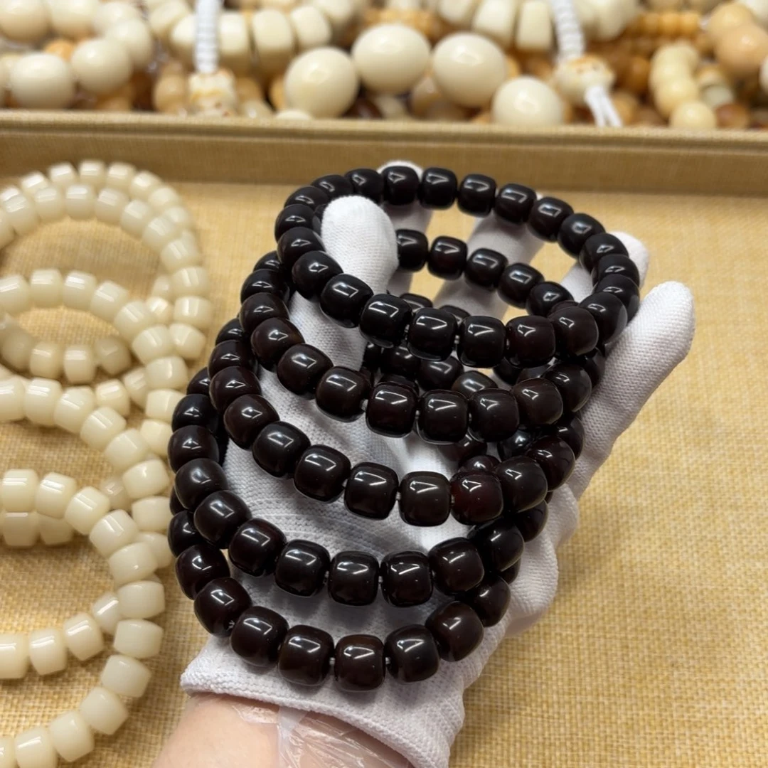 菩提根/象牙果吊坠12水磨黑金桶福利一锅857