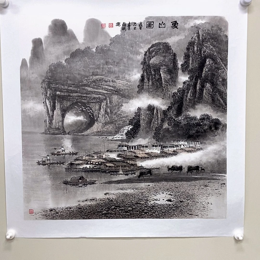 国画莫桂明四尺斗方精品佳作