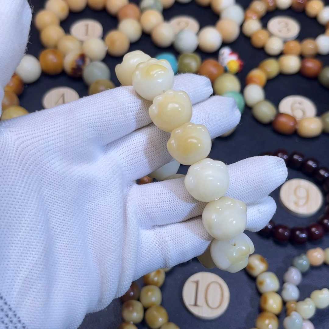 菩提根/象牙果吊坠微瑕爱心猫爪623