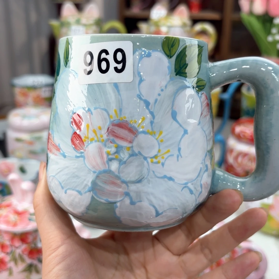 景德镇手绘高温釉下彩陶瓷茶具