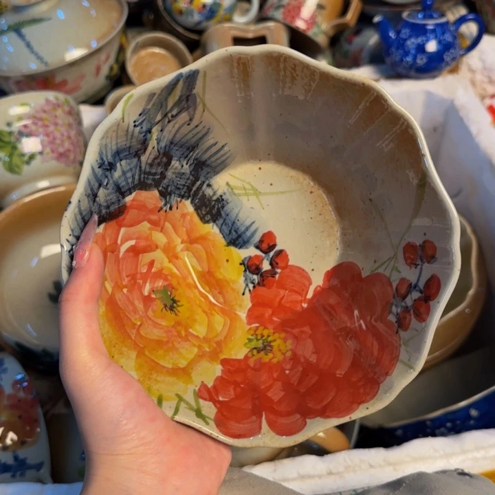 瓷片景德镇陶瓷手工手绘