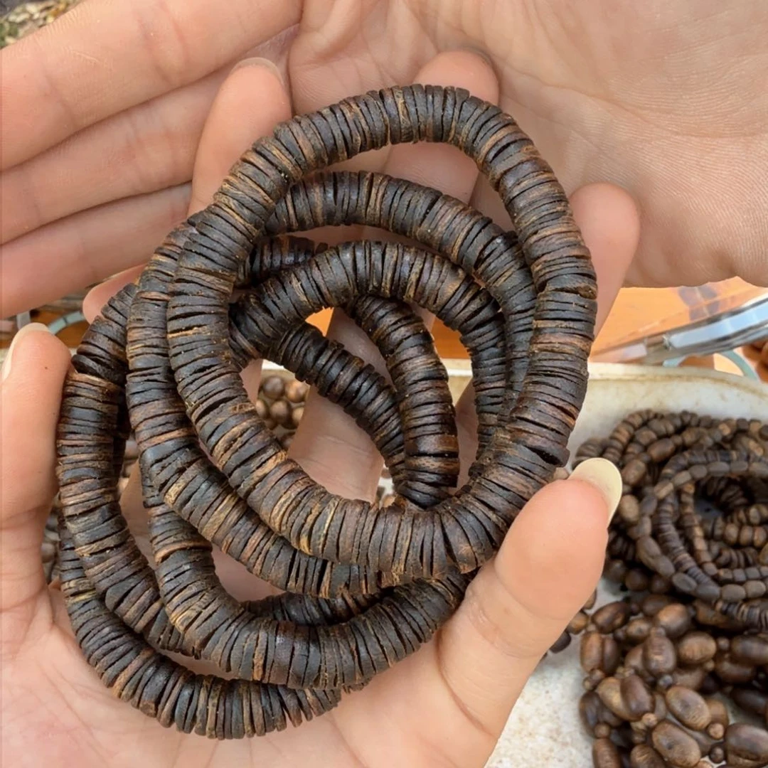 沉香沉香碎屑单圈沉水0.9片珠11克多样性发一