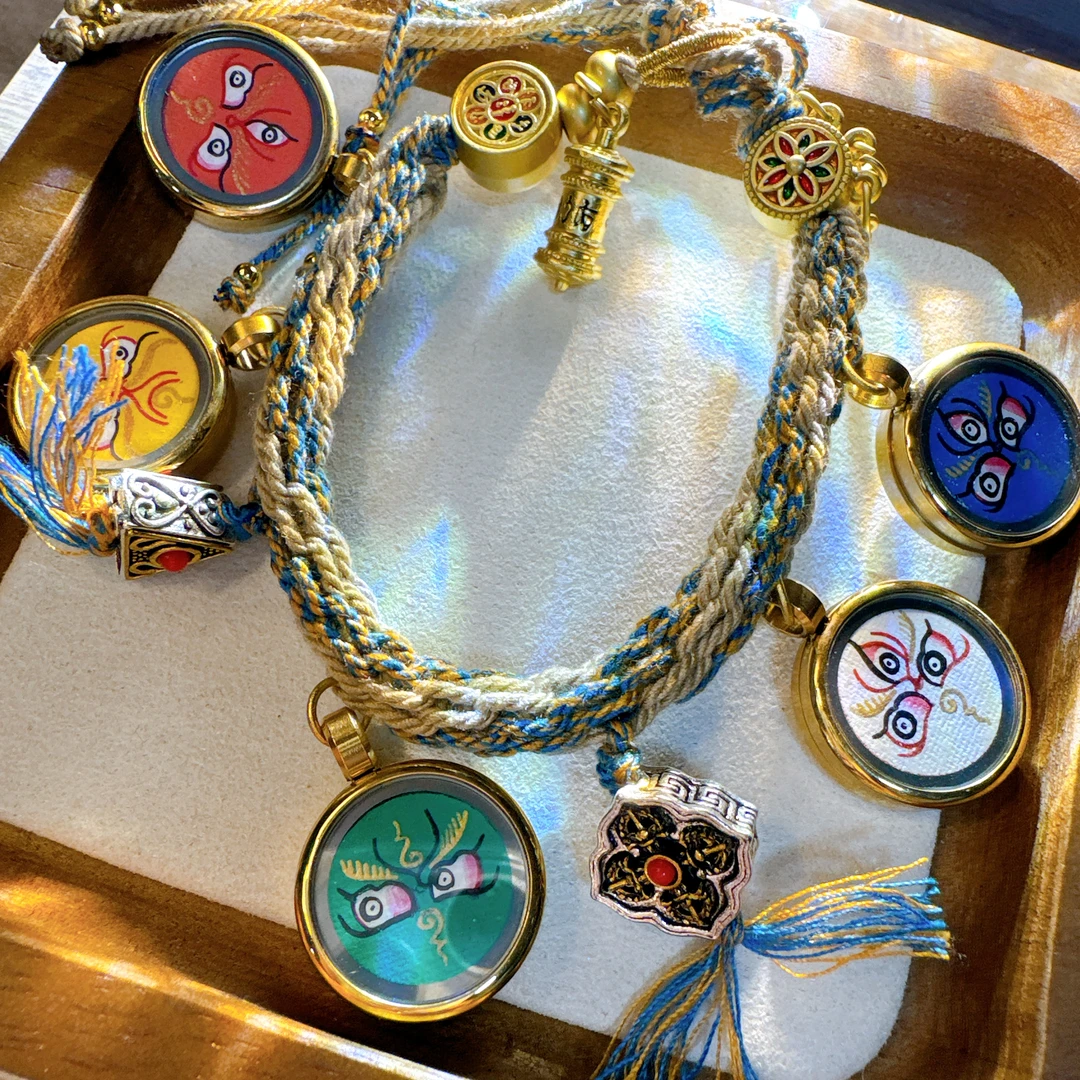 娜娜GQ原创“五路CC”唐卡手链GQ02363