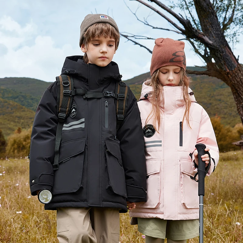 儿童羽绒服2025新款男女童中长款中大童加厚童装亲子装反季清货