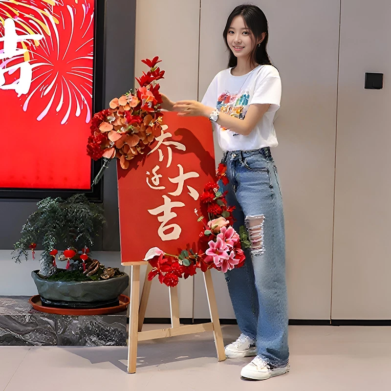 乔迁之喜迎宾牌布置装饰品客厅新居kt板搬家入宅大吉仪式摆件用品
