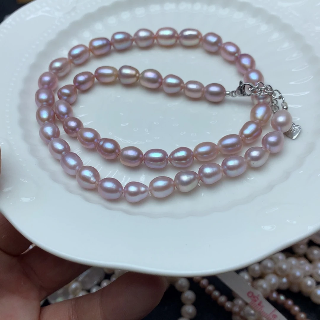 淡水珍珠7-8未镶嵌x19项链