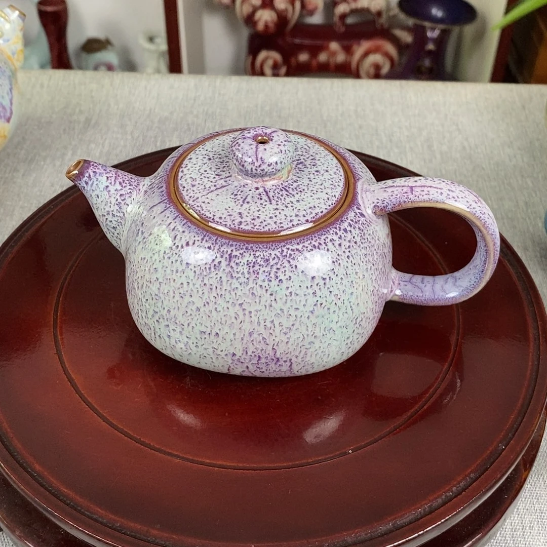 壶钧瓷茶壶高温窑变中原壶