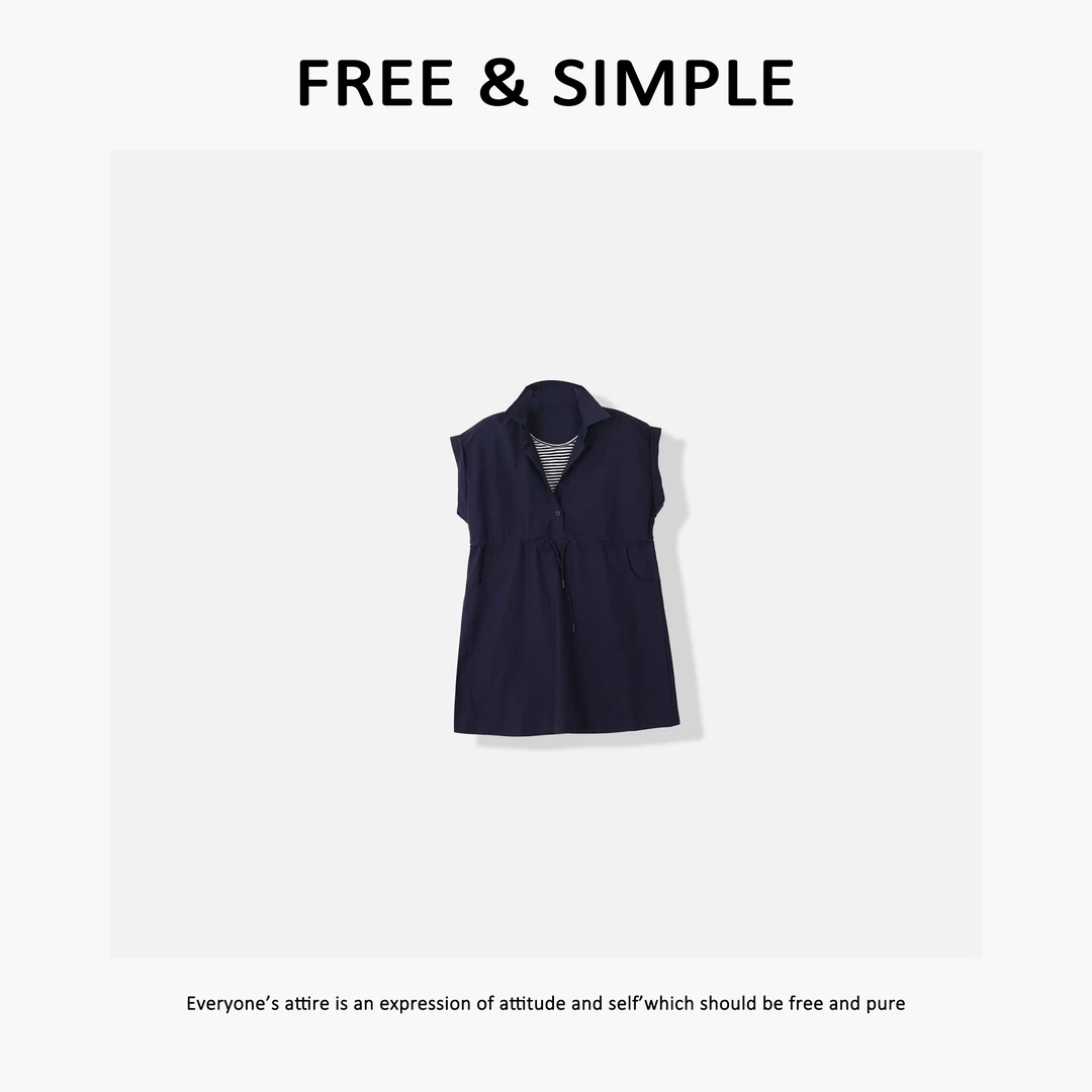 Free&Simple-‘率性街头’25夏季街头时尚工装风假两件连衣裙-82208