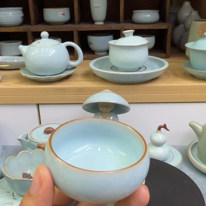 杯子陶瓷天青禅定60ml