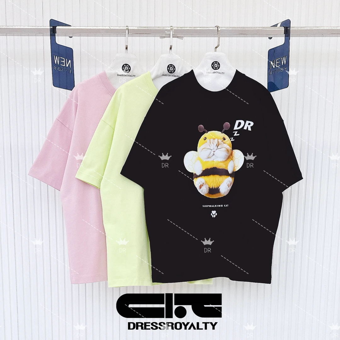 DRESS ROYALTY-XT-咖啡BEET短袖2025夏季新款时尚宽松T恤-D0899