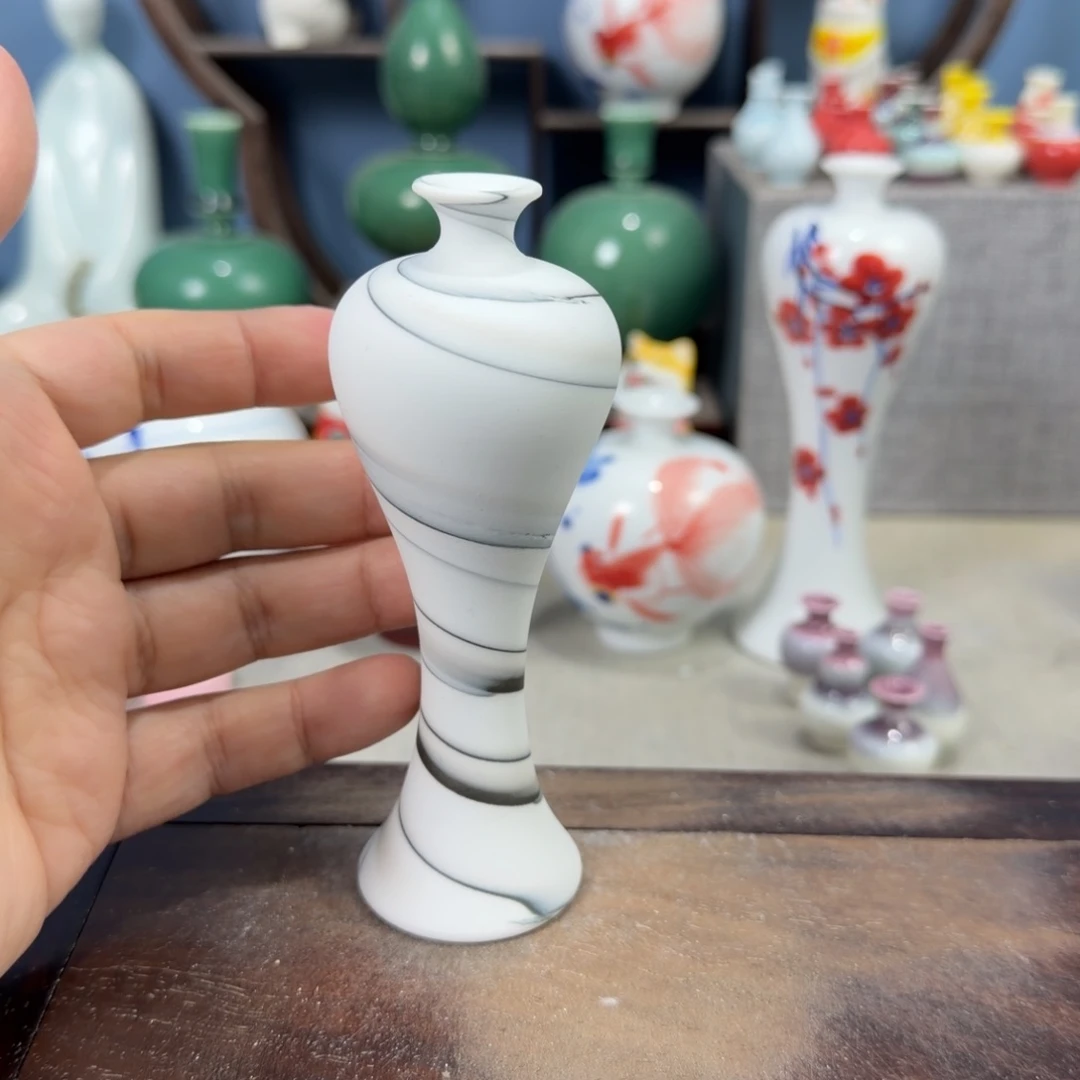 陶瓷手工小花器摆件