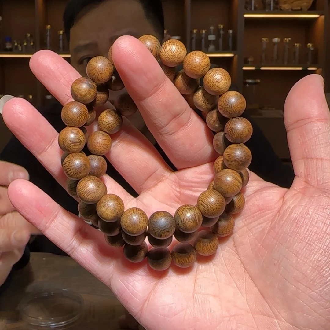 手串沉香单圈白奇圆珠1.0/8g多样性发一条