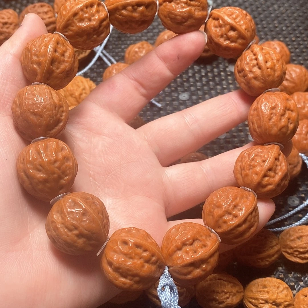 文玩核桃手串泉*光头肉筋