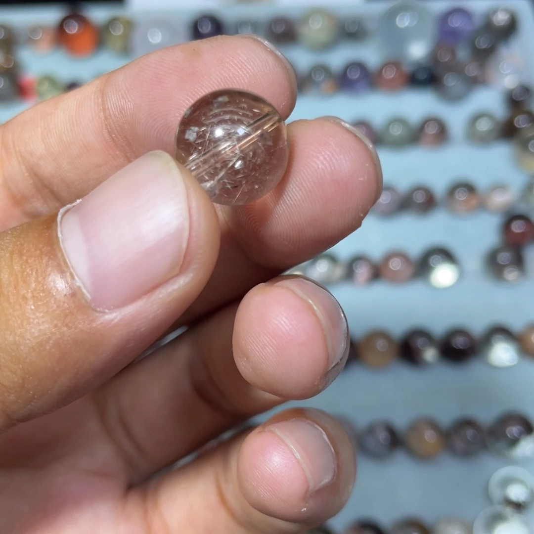 水晶手串银S925镶嵌