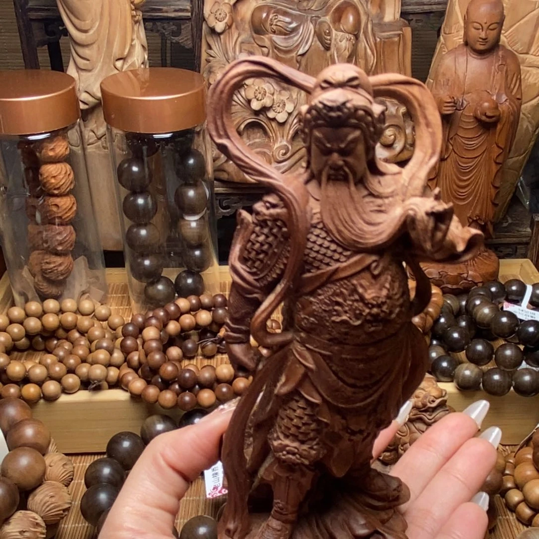 檀香木把件醒*吧摆件奶香