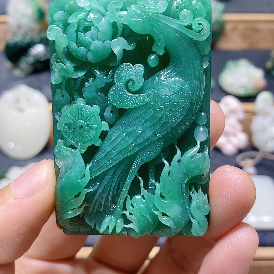 ღ****独山玉未镶嵌吊坠