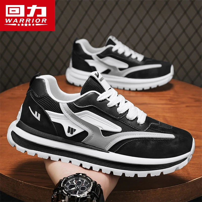 回力男鞋黑色爆款春季透气网面休闲鞋子男士软底减震运动鞋老爹鞋