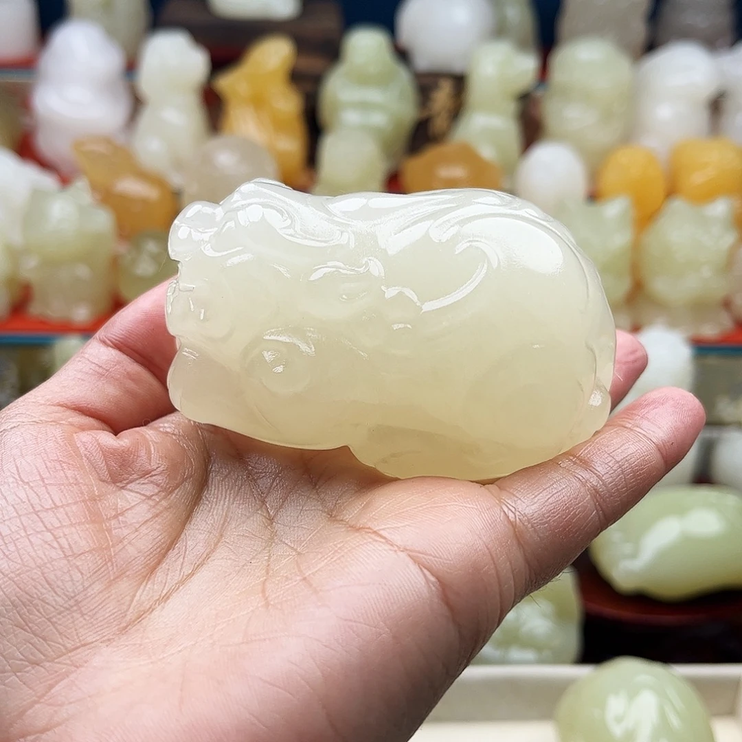 F***e石材貔貅手吧摆件