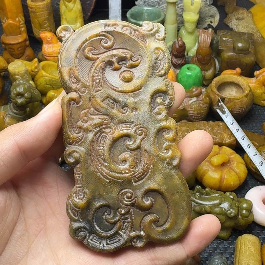 白玉菩提吊坠。。。